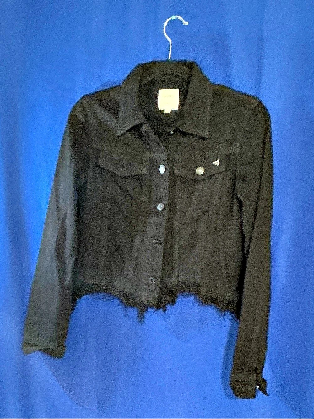 Zadig & Voltaire Black Cropped Jean Jacket